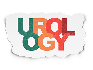 Image showing Medicine concept: Urology on Torn Paper background