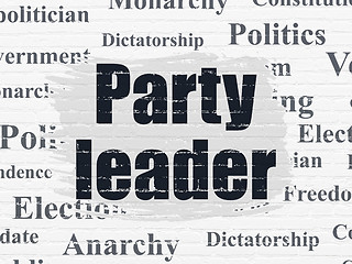 Image showing Political concept: Party Leader on wall background