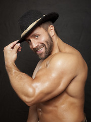 Image showing bavarian muscle man