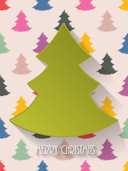 Image showing Christmas greeting with decorative background