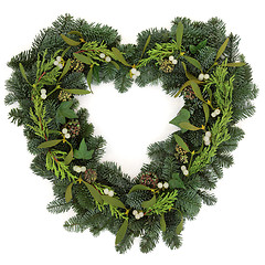 Image showing Romantic Christmas Wreath