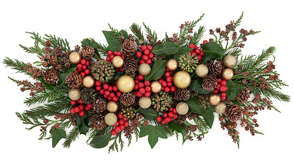 Image showing Christmas Floral Display