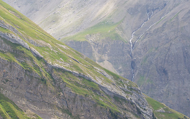 Image showing Typical view of the Swiss alps