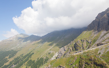 Image showing Typical view of the Swiss alps