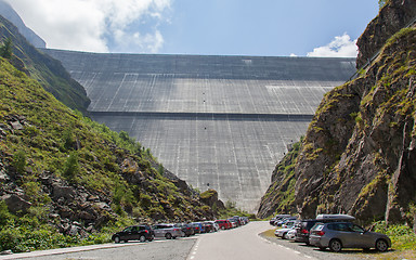 Image showing GRANDE DIXENCE, SWITSERLAND - July 20, 2015. The Grande Dixence 