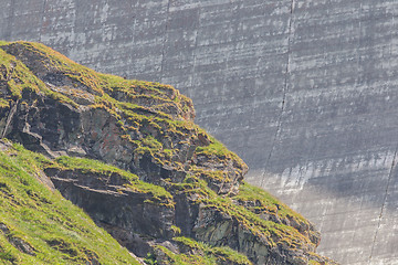 Image showing Dam Grande Dixence - Worlds highest gravity dam