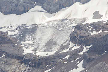 Image showing Close view of a glacier