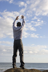 Image showing Happy businessman