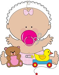 Image showing Baby Pacifier Girl