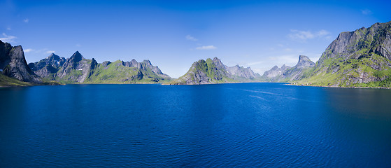 Image showing Reinefjorden panorama