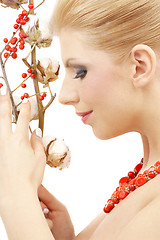 Image showing red ashberry girl