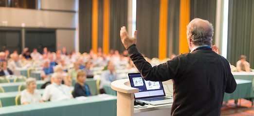 Image showing Speaker at Business Conference and Presentation.