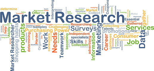 Image showing Market research background concept