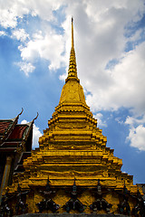 Image showing  thailand  in   rain   temple abstract    asia sky    and  color