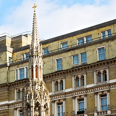 Image showing old architecture in england london europe wall and history