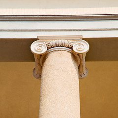 Image showing abstract old column in the  country  of europe italy and marble 