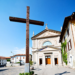 Image showing heritage  old architecture in italy europe milan religion       