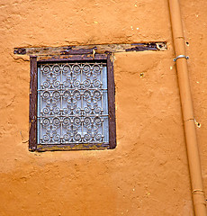 Image showing  window in morocco africa  orange   historical