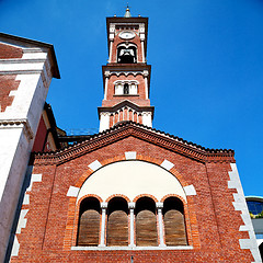 Image showing column old architecture in italy europe milan religion       and