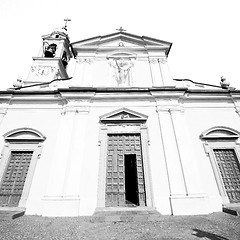 Image showing old architecture in italy europe milan religion and sunlight