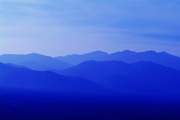 Image showing Blue hills abstract