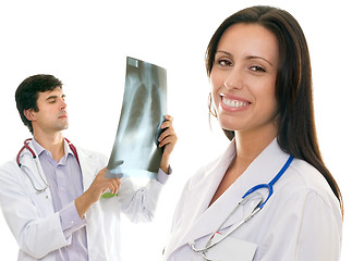 Image showing Friendly caring medical health doctors