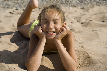 Image showing Girl on the beach III