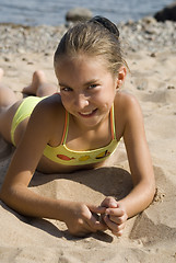 Image showing Girl on the beach IV