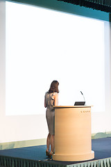 Image showing Speaker at Business Conference and Presentation.