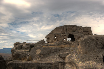 Image showing Uplistsikhe ancient rock-hewn town