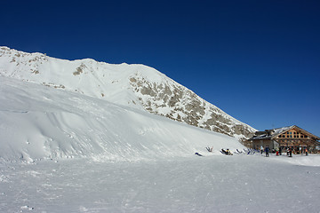 Image showing Relax at ski bar