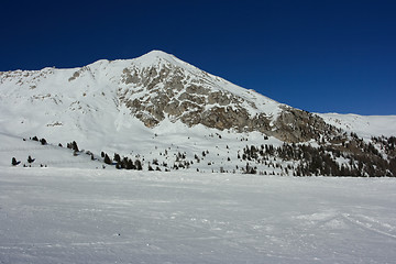 Image showing Winter mountain peak