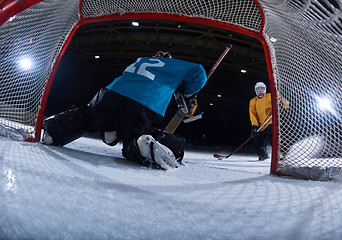 Image showing ice hockey goalkeeper