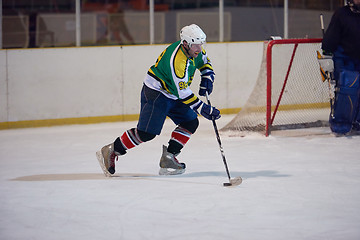 Image showing ice hockey player in action