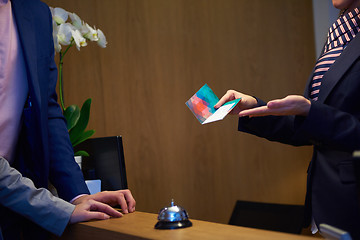 Image showing Couple on a business trip