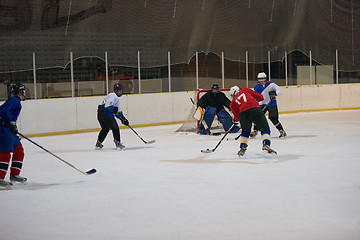 Image showing ice hockey sport players