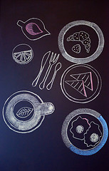 Image showing chalkboard drawings