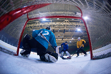 Image showing ice hockey goalkeeper