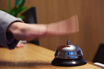 Image showing hotel reception bell