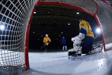 Image showing ice hockey goalkeeper