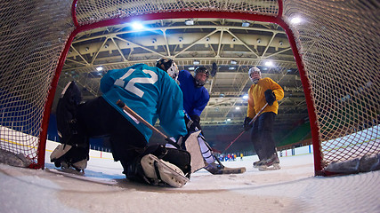 Image showing ice hockey goalkeeper