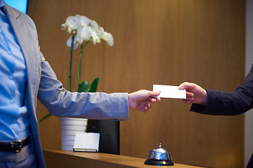 Image showing Couple on a business trip