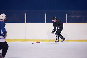 Image showing ice hockey player in action