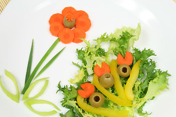 Image showing Decorative salad