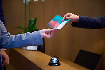 Image showing Couple on a business trip