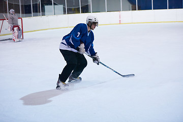 Image showing ice hockey player in action