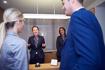 Image showing Couple on a business trip