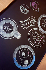 Image showing chalkboard drawings