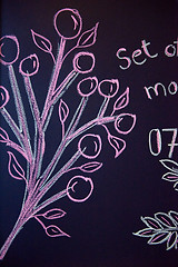 Image showing chalkboard drawings