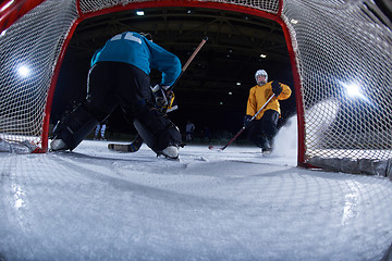 Image showing ice hockey goalkeeper